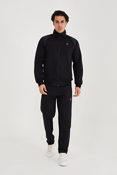 allymoda Men's Prevailing Collar Tracksuit Set 100% Cotton ALLY-204