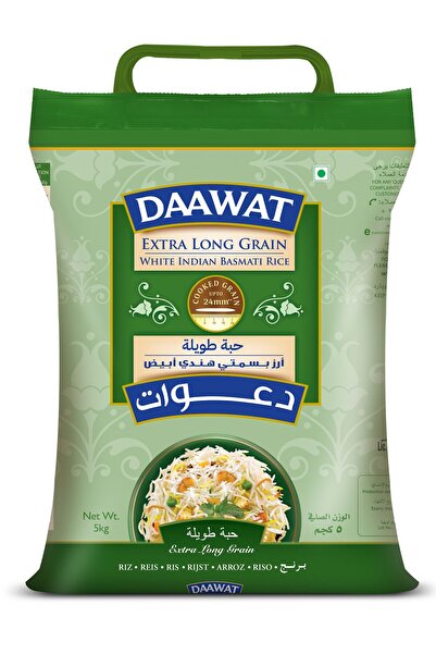 Daawat Da'awat Basmati Long Grain Rice, 5 kg