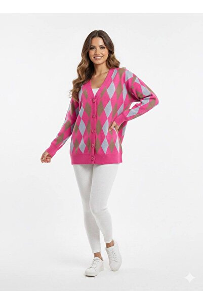 EFENDİX BAKLAVA PATTERNED CARDIGAN