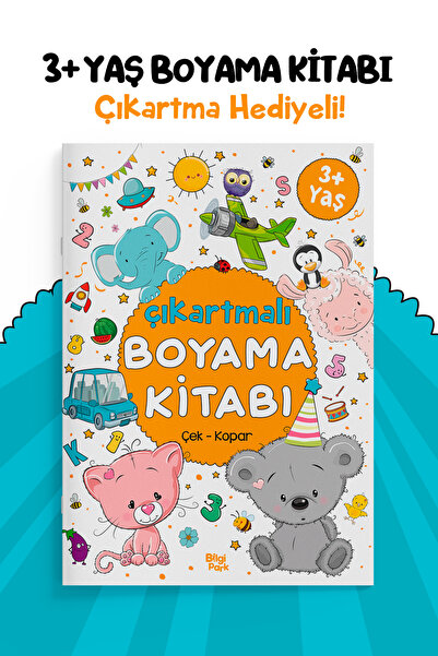Parodi Yayınları Coloring Book with Stickers Age 3+