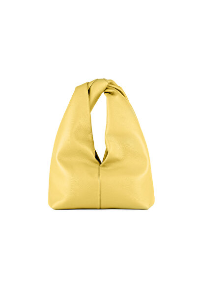 Koja Concept Cloud Midi Yellow Leather Bag
