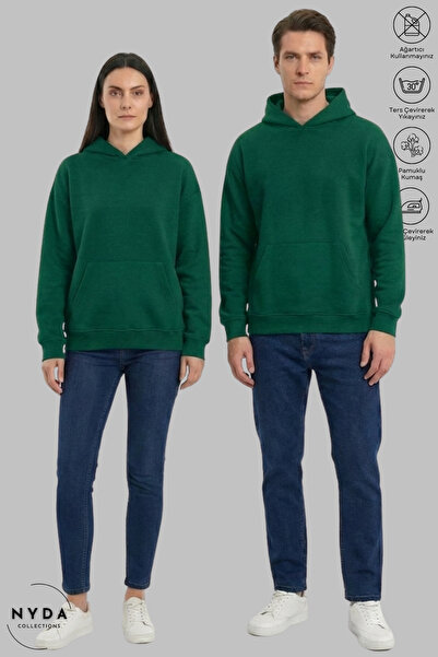 Nyda Collections Hanorac combinat pentru cuplu iubit cu glugă cu căptușeală d...