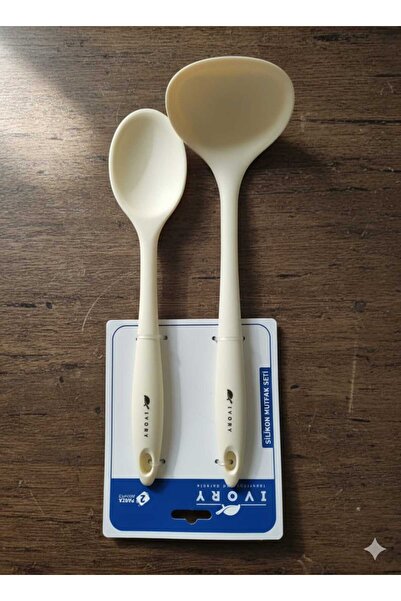 Okumuş Home IVORY Kepçe Kaşık Seti 2'li