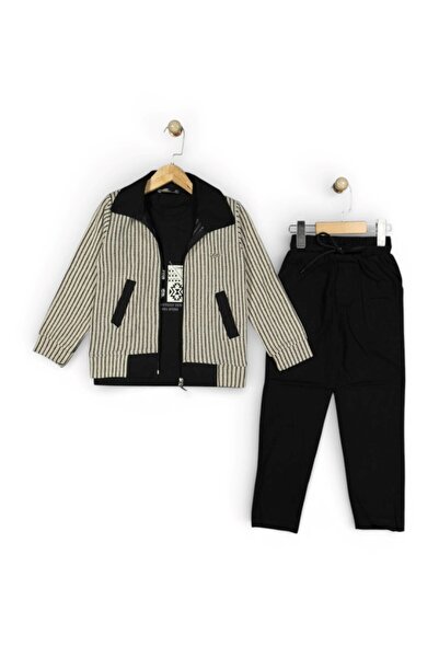 voyyo kids baby Set pentru băieți, 5-12 ani, cu jachetă în carouri și pantalo...