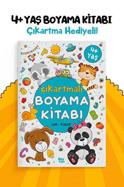 Parodi Yayınları Coloring Book with Stickers Age 4 +