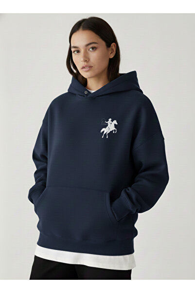 Mayer Butik Unisex Men/Women Cowboy Custom Printed Cotton Oversized Hooded Sw...