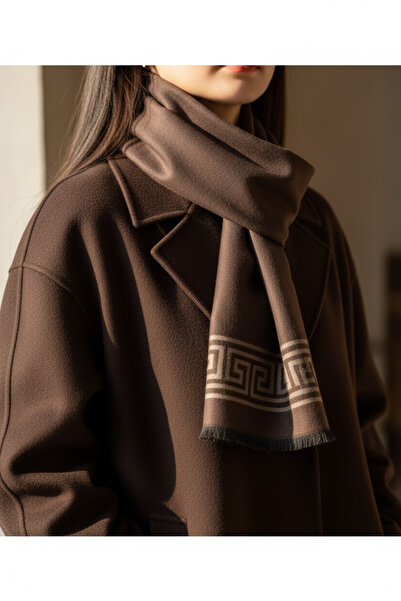 CROATE Special Design Patterned Double-Sided Viscose Brown