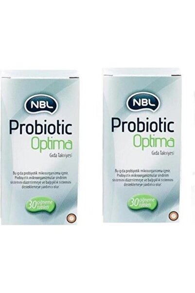 NBL بروبيوتيك أوبتيما 30 أقراص للمضغ، عبوة مميزة 2 قطعة - الثانية بنسبة 50%