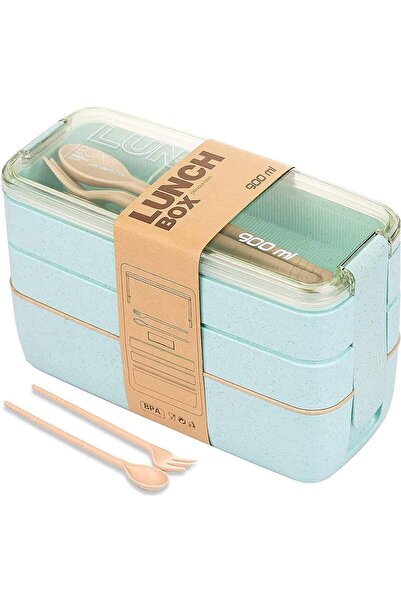 ZJ&Brothers Lunch Box, 4-3-2-Compartment, 1100ML, Microwave & Dishwasher Safe...