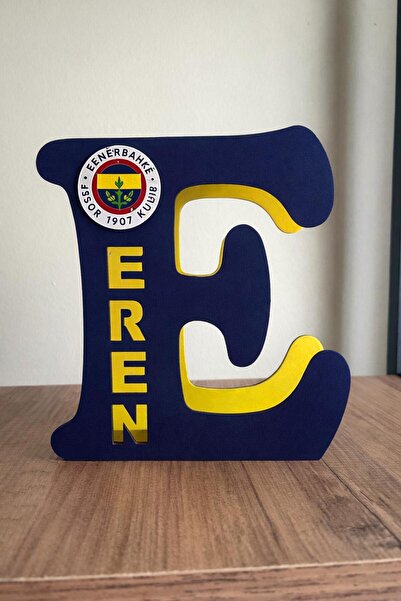 Runc Design Kişiye Özel Harfli Taraftar LED Masa Lambası – Galatasaray/Beşikt...