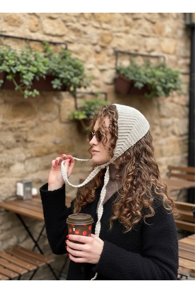 yucin Women's Knitwear Beanie Bandana Hair Accessory Multi-Purpose Tie-Up Win...