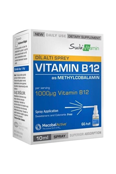 Suda Collagen Suda Vıtamın Vıtamın B12 Sprey 10 Ml