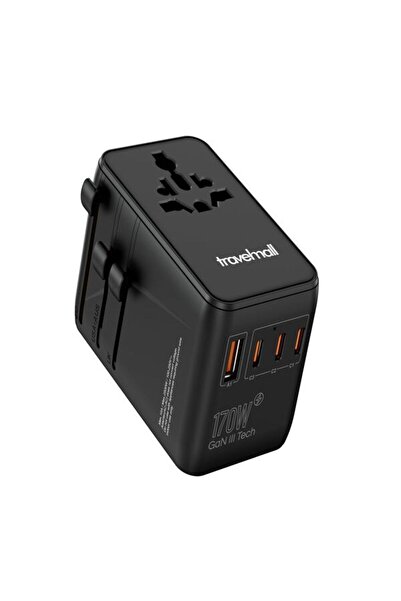 TRAVELMALL 170W GaN III Universal Travel Adapter - PD Fast Charger for Laptop...