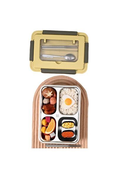 ZJ&Brothers Lunch Box, 4-3-2-Compartment, 1100ML, Microwave & Dishwasher Safe...
