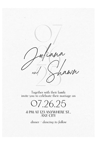 izmirdenet Düğün Davetiyesi 99 Adet Zarfsız Baskı ve Tasarım Dahil! Davetiye ...