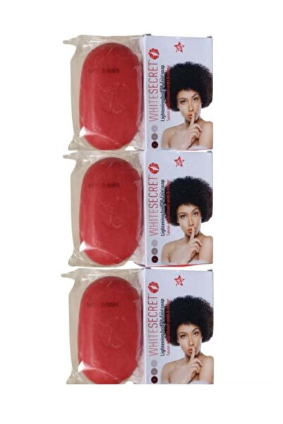 White secret ثلاث قطع من صابون تبييض الجسم والوجه 190 × 3 غرام