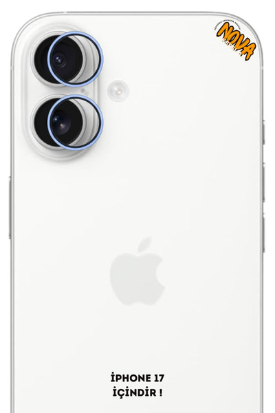 cepmoda iPhone “17” Metal Camera Lens Protective Glass - Light Blue