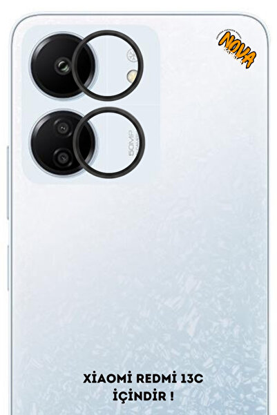 cepmoda واقي عدسة الكاميرا المعدني من شاومي 'ريدمي 13 سي' - أسود