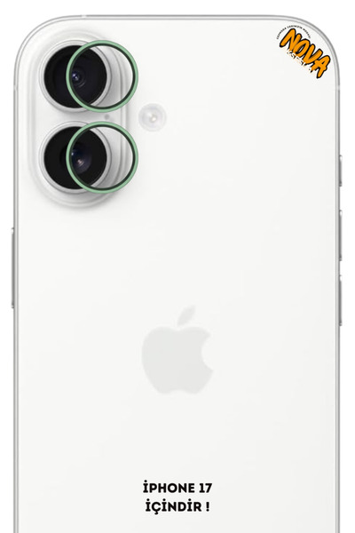 cepmoda iPhone 17 Metal Camera Lens Protector Glass - Light Green