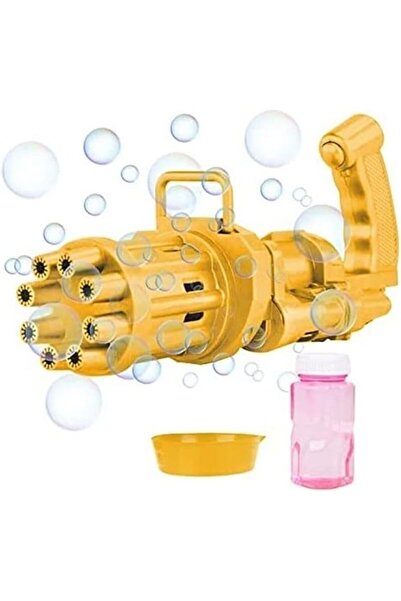 Generic مسدس فقاعات لامع بثمانية فتحات، لعبة داخلية وخارجية للأولاد والبنات