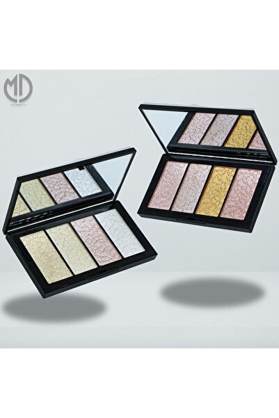 Moda Beauty مجموعة باليتات هايلايتر الفخامة المتلألئ من مودا بيوتي.