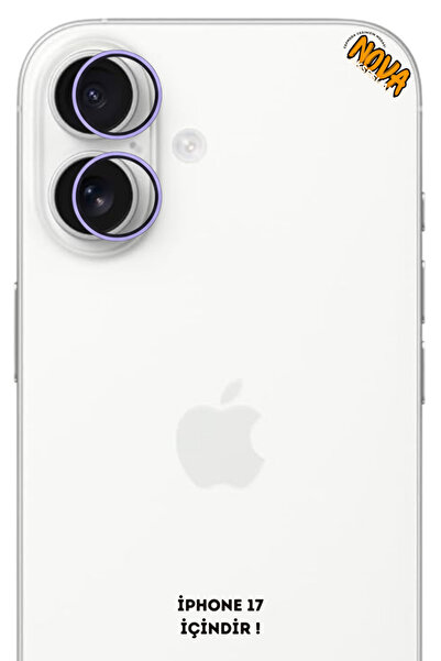 cepmoda واقي عدسة الكاميرا المعدني من آيفون مقاس 17 - أرجواني فاتح