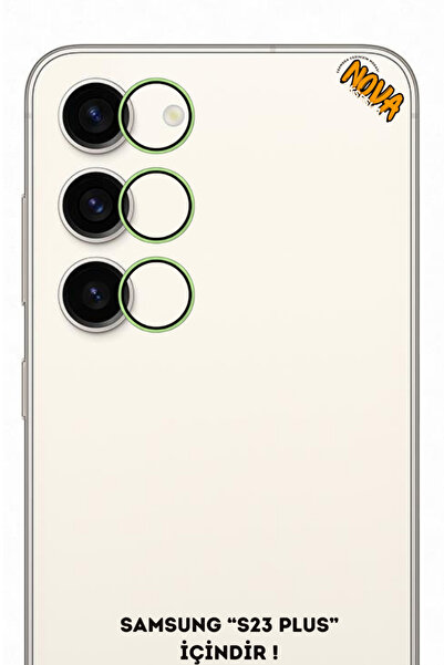 cepmoda Samsung Galaxy'S23 / S23 Plus' Metal Camera Lens Protective Glass - G...