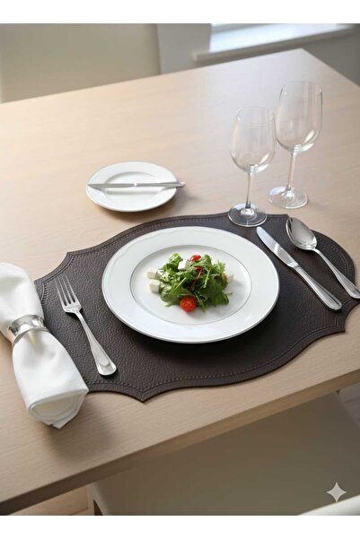 Okumuş Home İVORY Amerikan Servis 4'lü suni deri