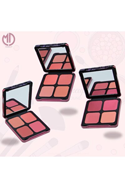 Moda Beauty مجموعة الواح أحمر خدود رباعية من مودا بيوتي.