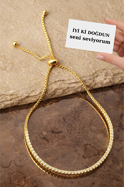 CARAT STONE IŞIKLI KUTUDA 925 Ayar Gerçek Gümüş , Kadın Asansörlü Su Yolu Bil...