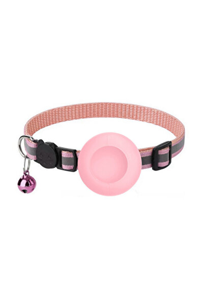 Choice Pink silicone Cute Cat Collar Airtag Breakaway Reflective Kitten Colla...