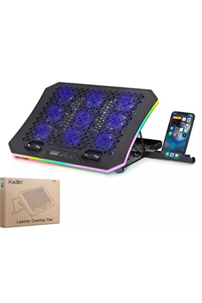 NODAR مبرد الكمبيوتر المحمول Hadron Dcxa19 مزود بـ 9 مراوح + حامل هاتف 14-18 ...