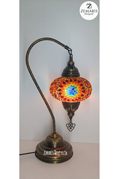 ZEM ARİS HEDİYELİK Handmade Authentic Mosaic Swan (with Large Glass)