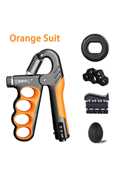Choice Orange-5pcs 5-60/100/150kg Grip Strength Gym Wrist Expander Hand Stren...