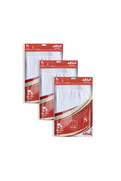 aldafh Men's white cotton half-sleeves (6 pieces)
