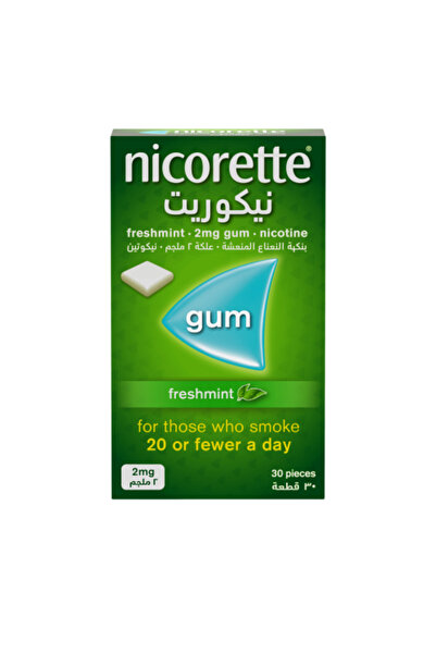nicorett Nicorette Gum Freshmint 2mg 30 Pcs