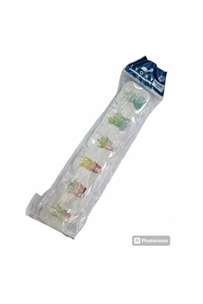 Jenerik Ivory Adhesive Hanger Metal Six-Hook Hanger-177