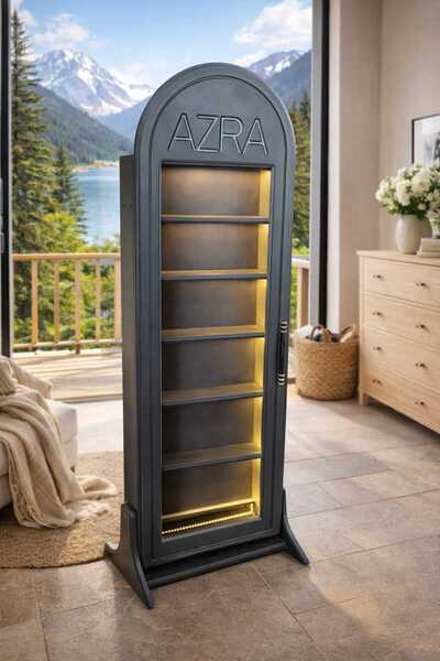 DKG TASARIM Çok amaçlı cam kapaklı organizer dolap