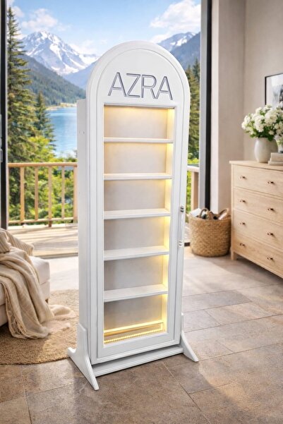 DKG TASARIM Çok amaçlı cam kapaklı organizer dolap