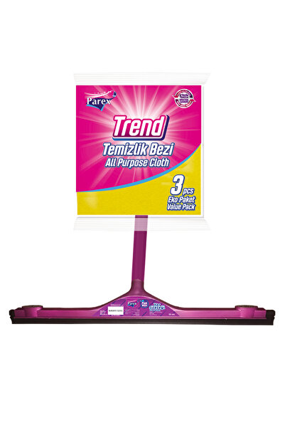 Parex ممسحة الأرضيات فيكس آند وايب سابل وحزمة من 3 قطع من قماش التنظيف