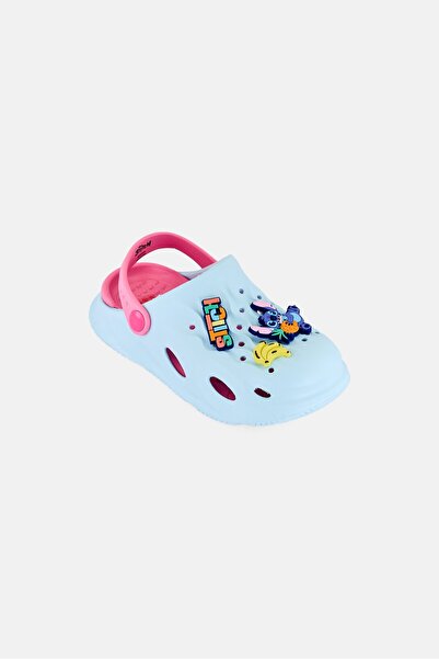 Disney Stitch Kids Girl Slip On Clogs, Turquoise