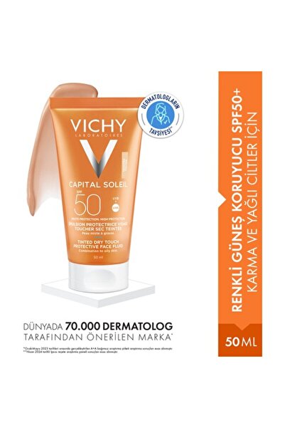 Vichy Capital Soleil Spf50+ Güneş Koruyucu Bb Emülsiyon 50 Ml - Renkli
