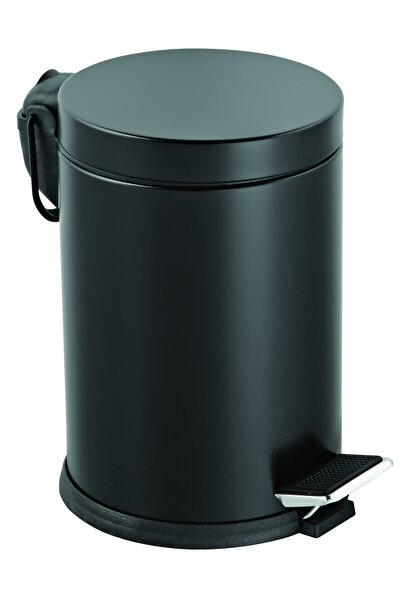 MK YAPI Trash Bin 5 Litres Black Black