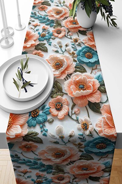 Pilloveland سجادة رمضان أيباشيه منقوشة من الجلد المدبوغ المنسوج 140*40 سم - ر...