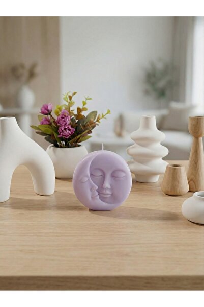 NovaNestbyYA Dekoratif Kokulu Aygüneş Mum | Ev & Ofis & Banyo | 6cm | El Yapımı