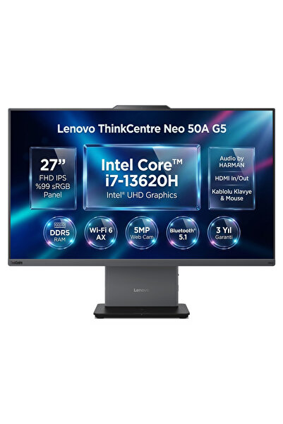 LENOVO ThinkCentre Neo 50A G5 Intel Core i7-13620H 16GB 512GB SSD 27" W11P AI...