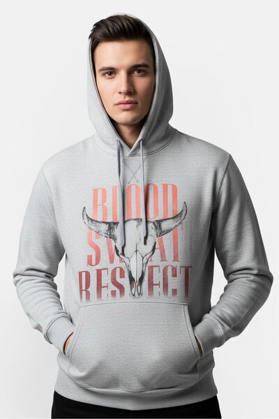 Under Armour هودي رجالي فضفاض بأكمام طويلة من بروجكت روك، رمادي