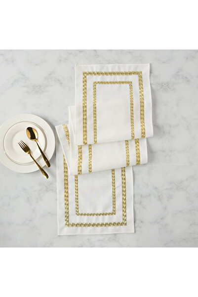 Lifestyle مفرش طاولة مطرز من نوماد لوكس - 180 × 33 سم