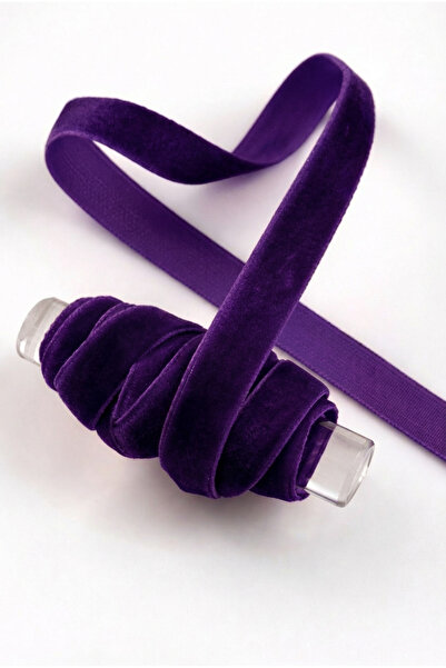 ZEYMERADE Purple Velvet Ribbon 1cm 5m, Bride, Dowry, Engagement, Dowry Gift, ...