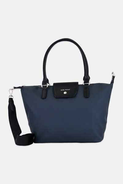 Kathy Ireland Women Brand Logo Handbag, Dark Grey